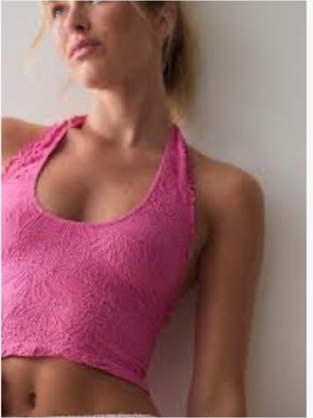 Free People Crushed Petals Halter Top NWT